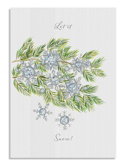 Snowflake Branches card