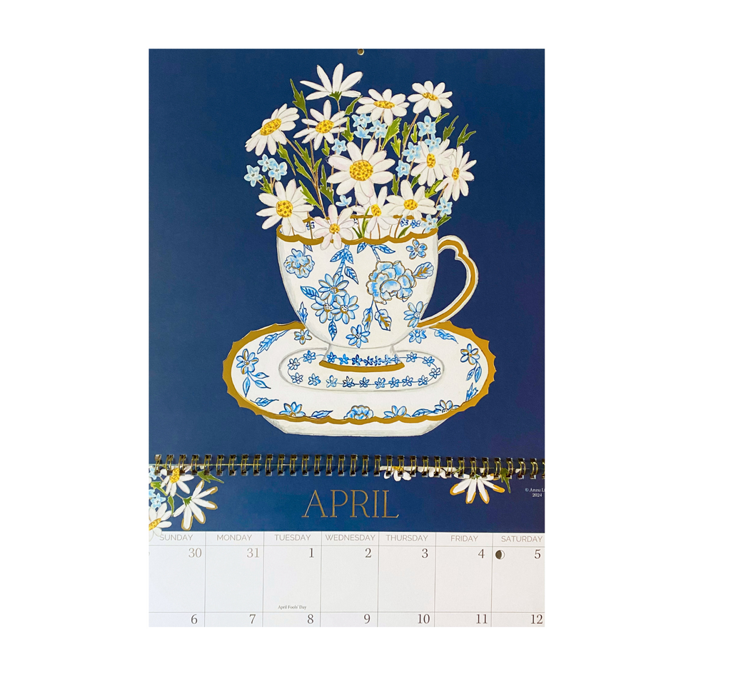 Teacups calendar