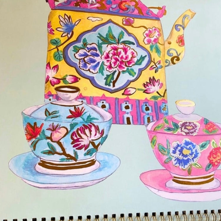Teacups calendar