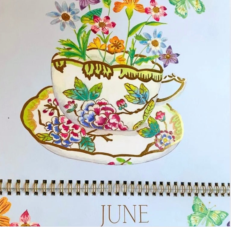 Teacups calendar