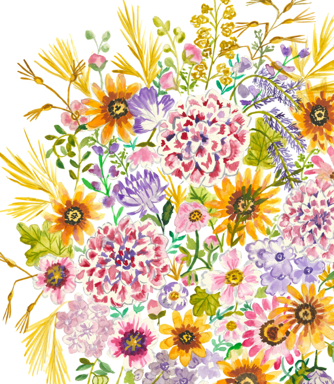 Print of Sunshine Bouquet