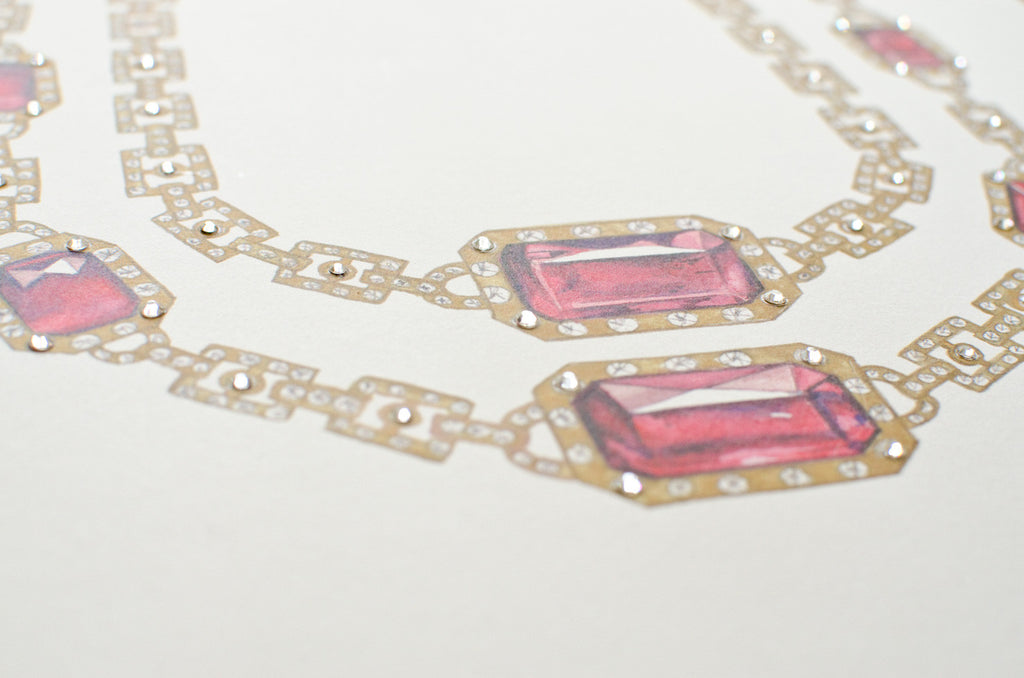 Ruby Necklace print