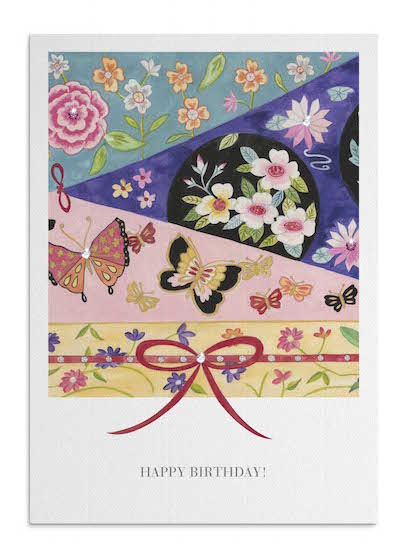 Kimono wrap card