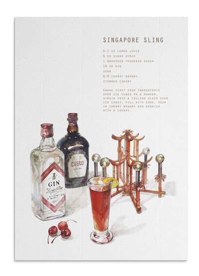 Singapore sling card