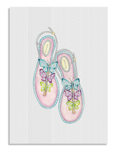Candy sandals card