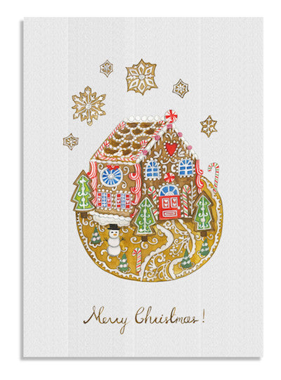 Gingerbread house card