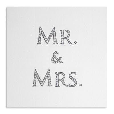 Mr & Mrs card