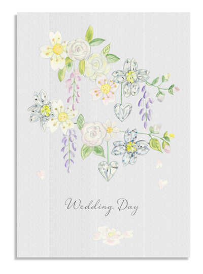 Diamond Blossom Wedding card