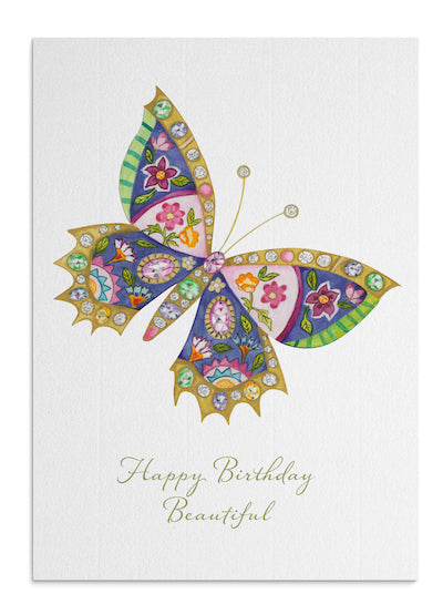 French Butterfly card