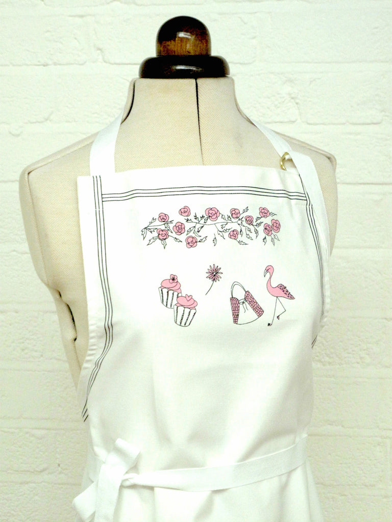 Notting Hill apron, pink