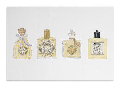 Perfume bottles card