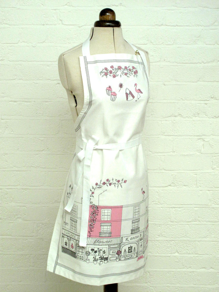 Notting Hill apron, pink