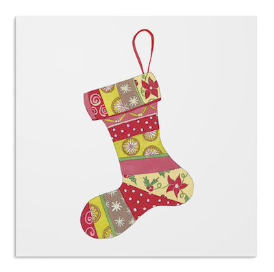 Christmas ruby stockings card