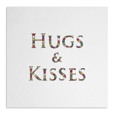 Hugs & Kisses card