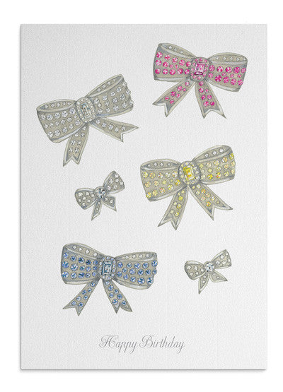 Jewel Birthday Bows card