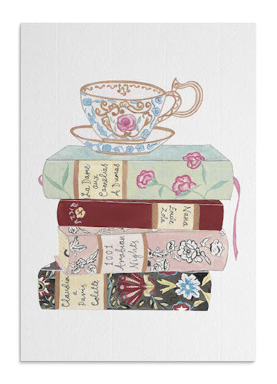 Books and Tea card