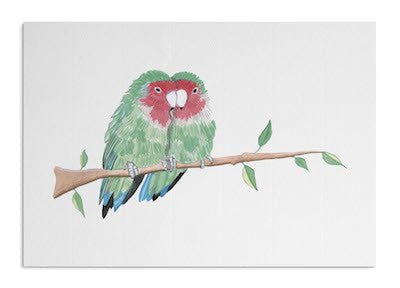 Lovebirds card