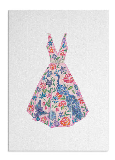 Peacock Dress card