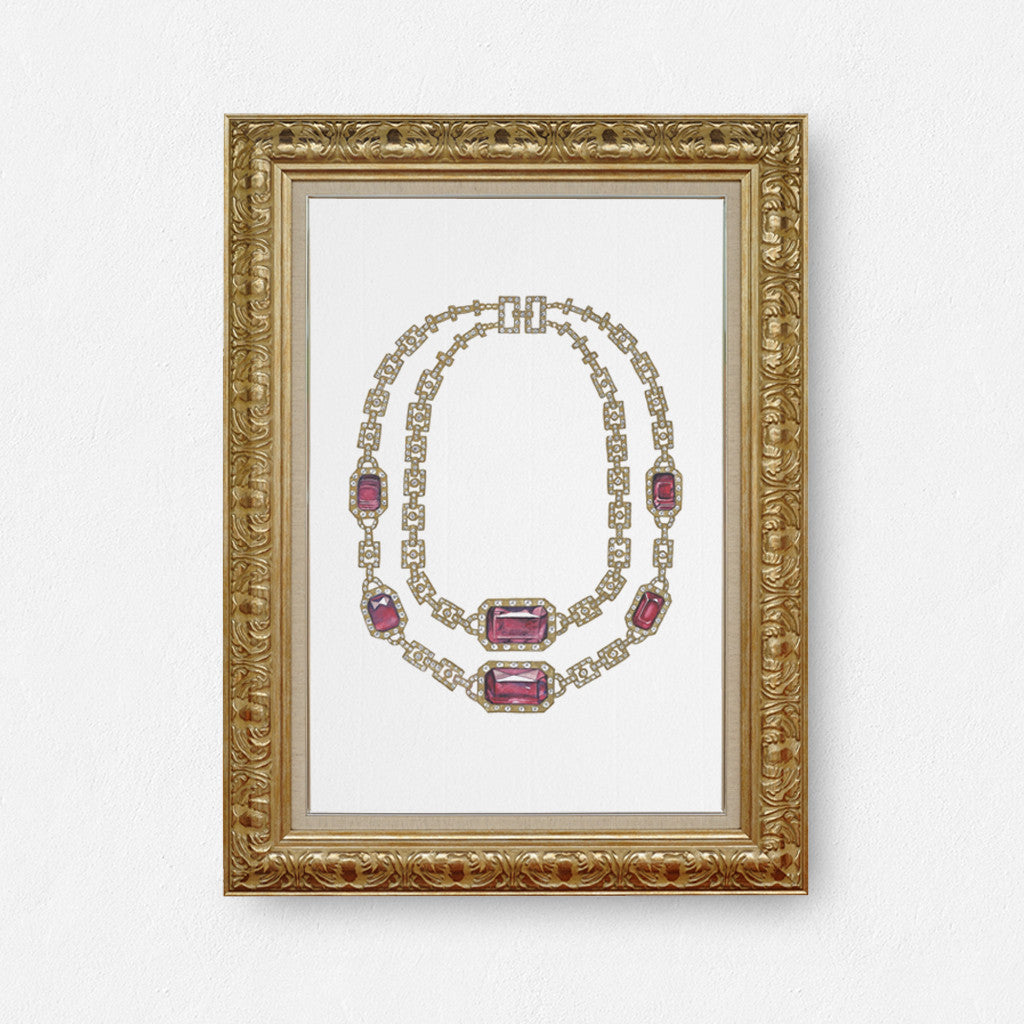 Ruby Necklace print