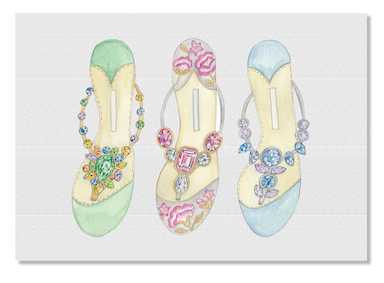 Pastel Sandals card