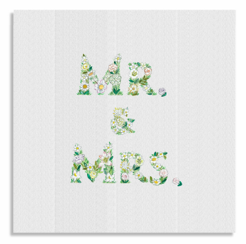 Anzu Flower Mr & Mrs cards