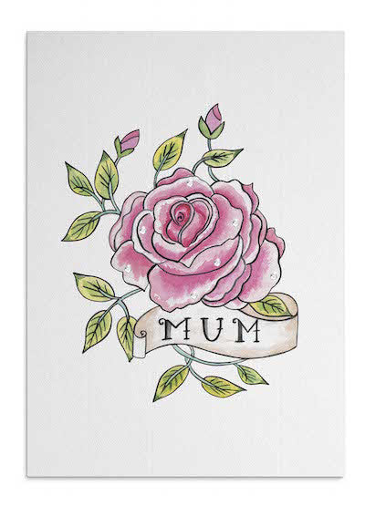Mum's Rose card