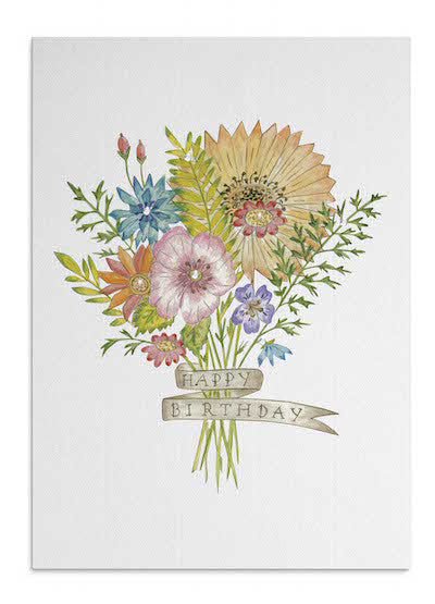 Wild Flower Bouquet card