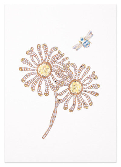 Jewelled daisy print