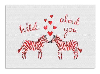 Wild Zebras card