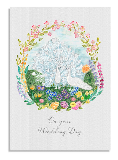 Anzu Peacock Wedding cards
